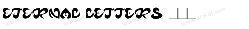 Eternal letters字体转换